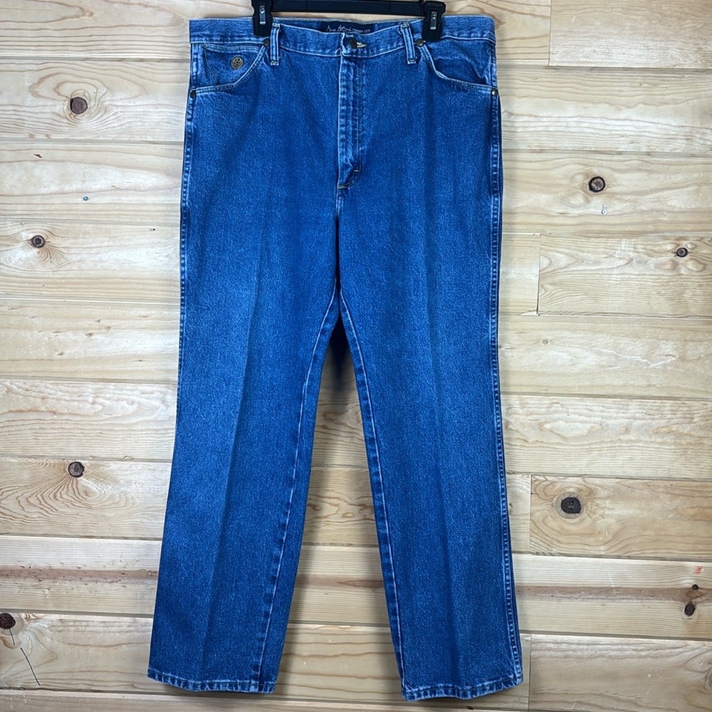 Wrangler George Strait Cowboy Cut Slim Fit Jean Heavyweight Stone Denim 38X30